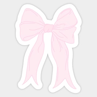 pretty pink bow Sticker